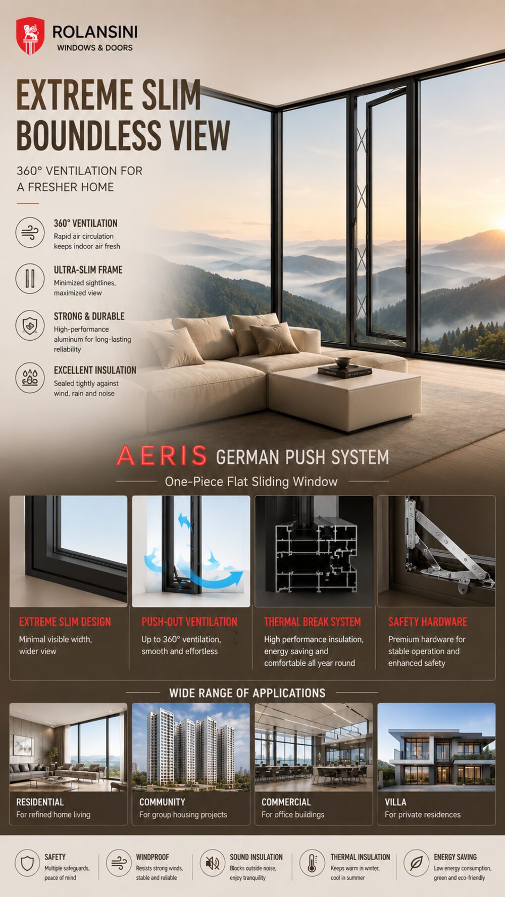 Aeris — Ultra-slim parallel push-out