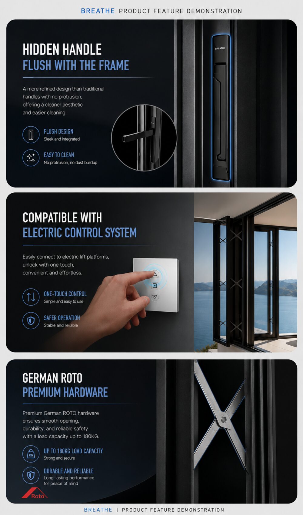 Aeris — Ultra-slim parallel push-out