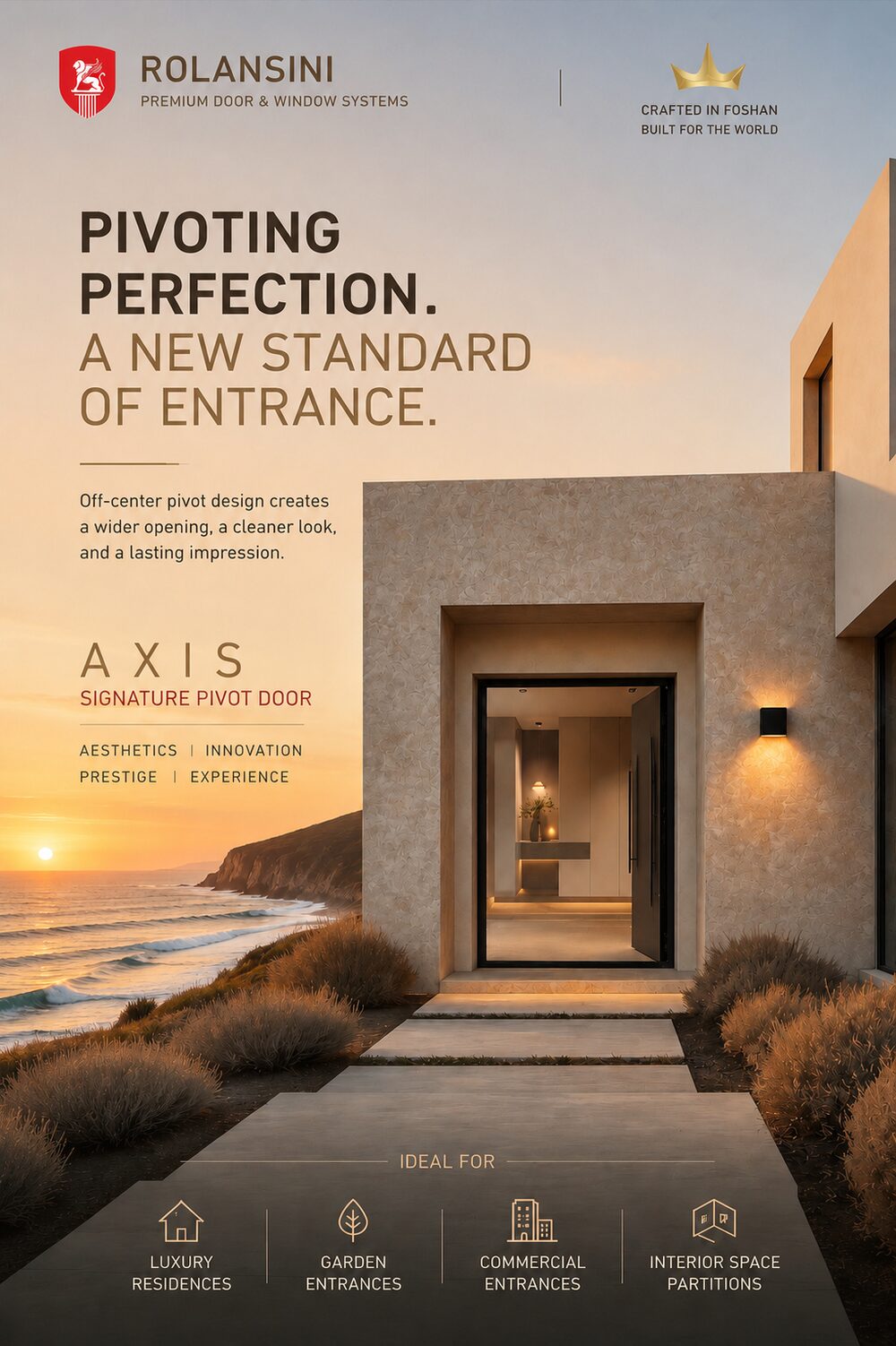 Axis — Centre-pivot door