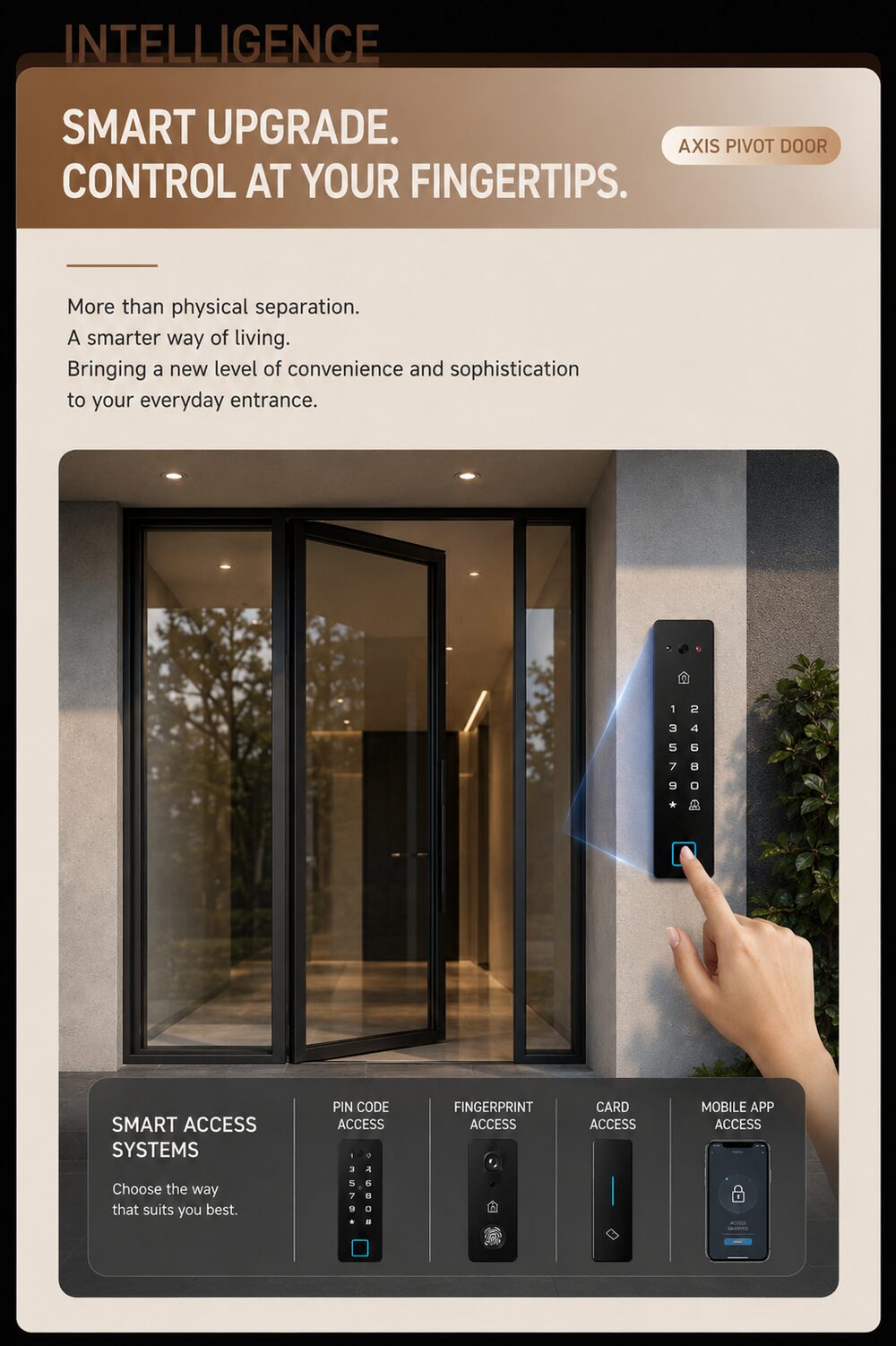 Axis — Centre-pivot door