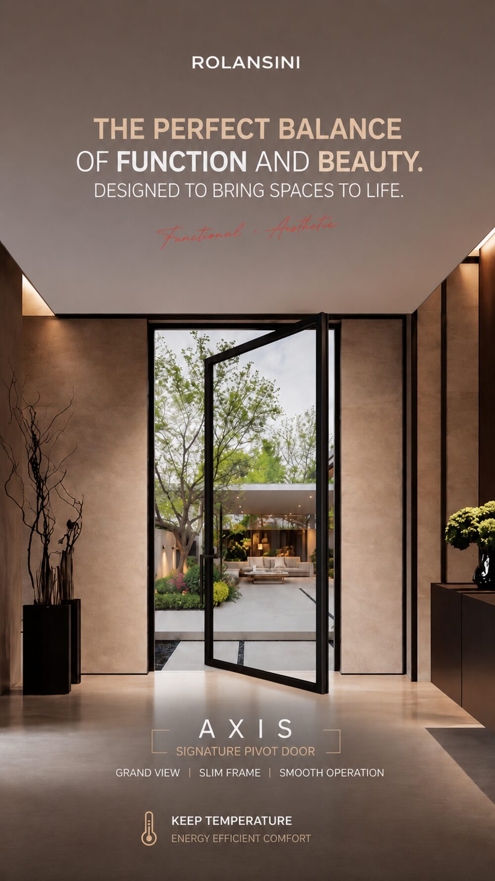 Axis — Centre-pivot door