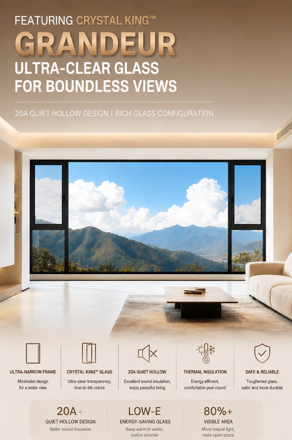 Grandeur — Ultra-slim outward casement