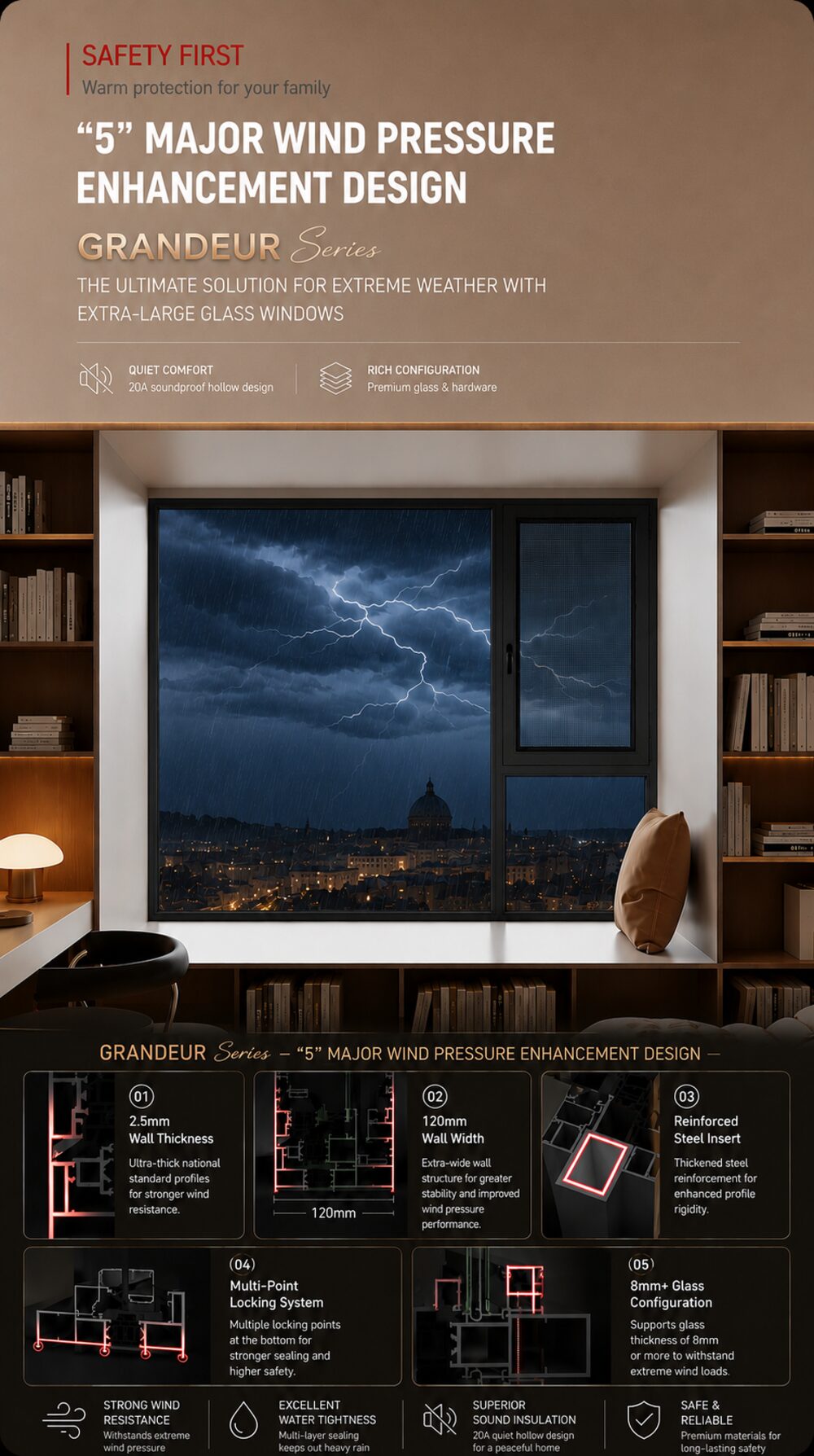 Grandeur — Ultra-slim outward casement