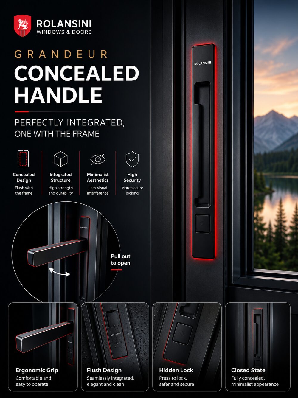 Grandeur — Ultra-slim outward casement