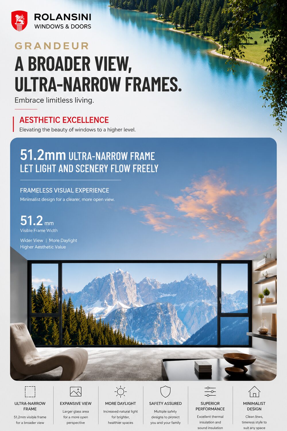 Grandeur — Ultra-slim outward casement