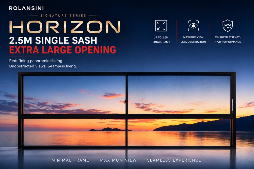 Horizon — Panoramic 3-track sliding window