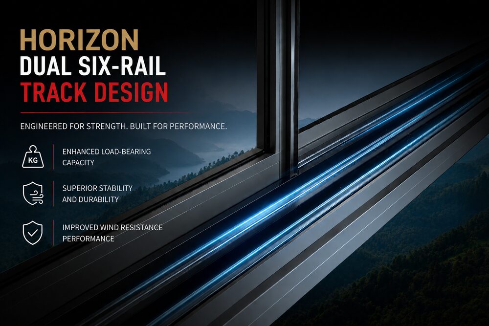 Horizon — Panoramic 3-track sliding window