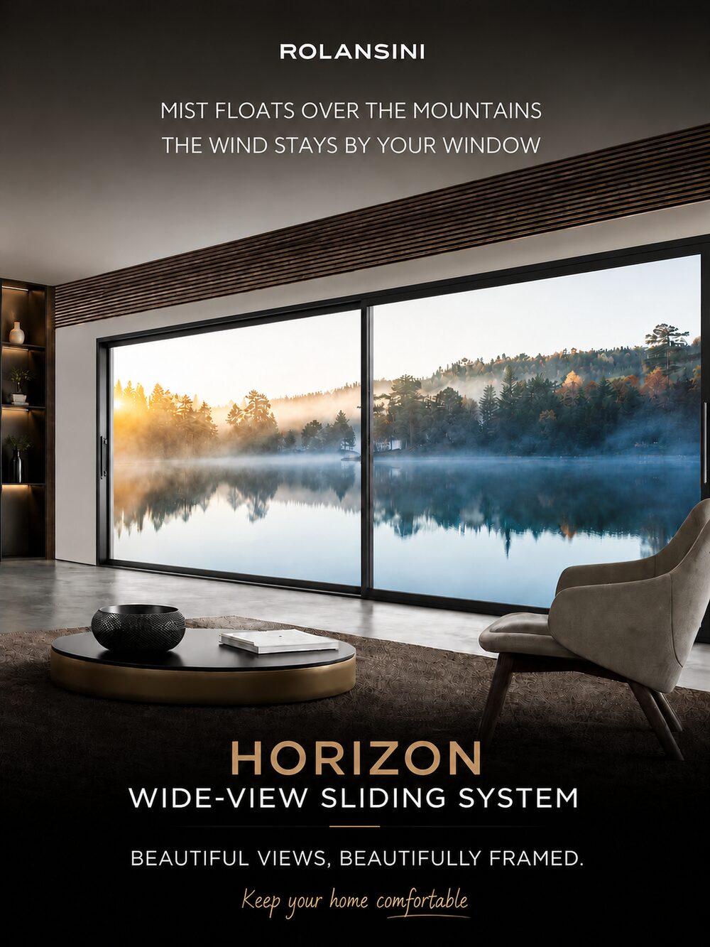 Horizon — Panoramic 3-track sliding window