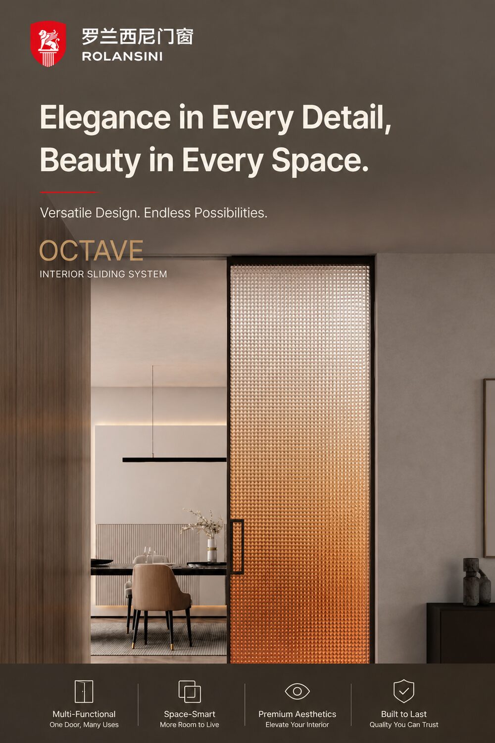 Octave — Interior sliding system — 8 configurations