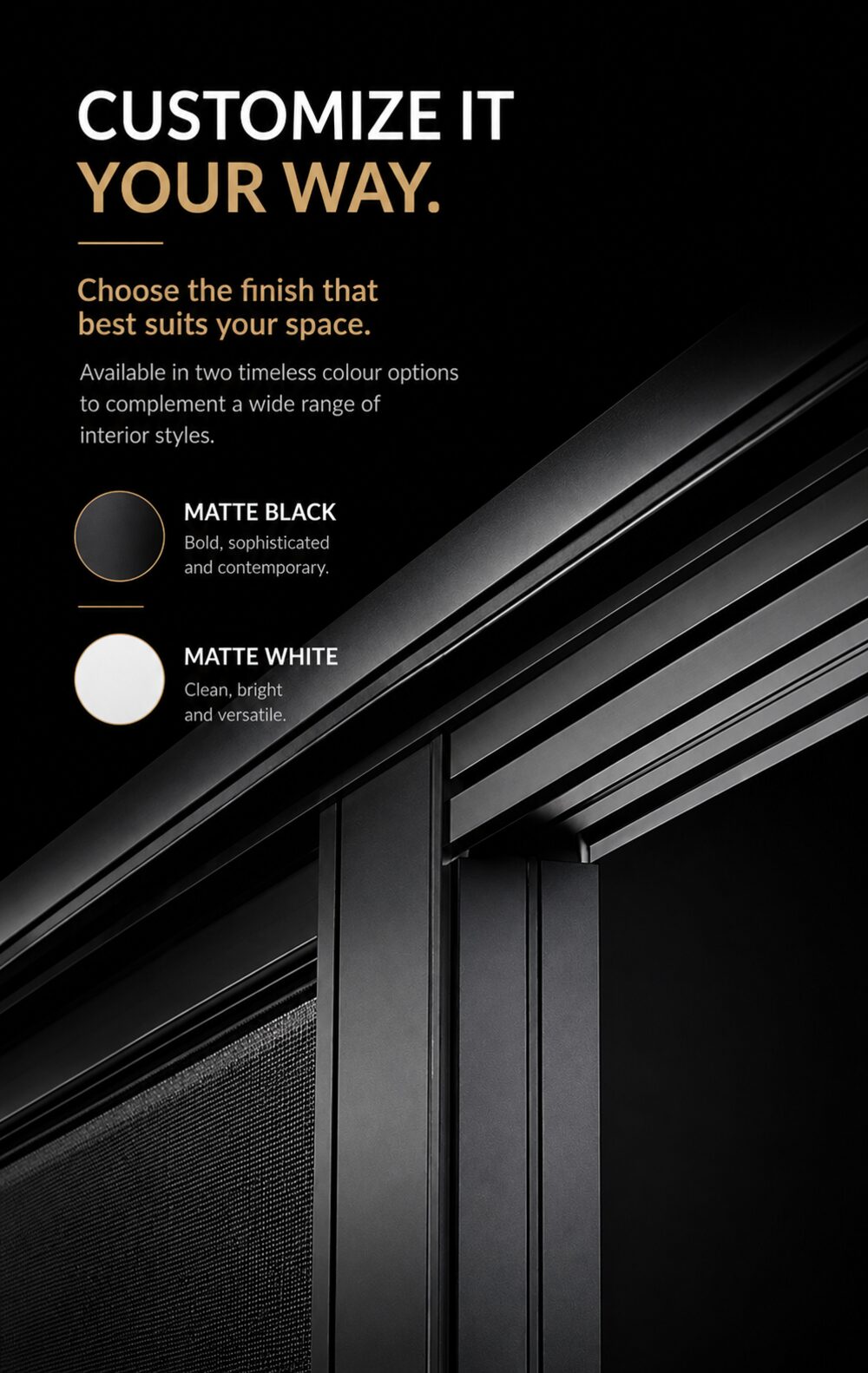 Octave — Interior sliding system — 8 configurations