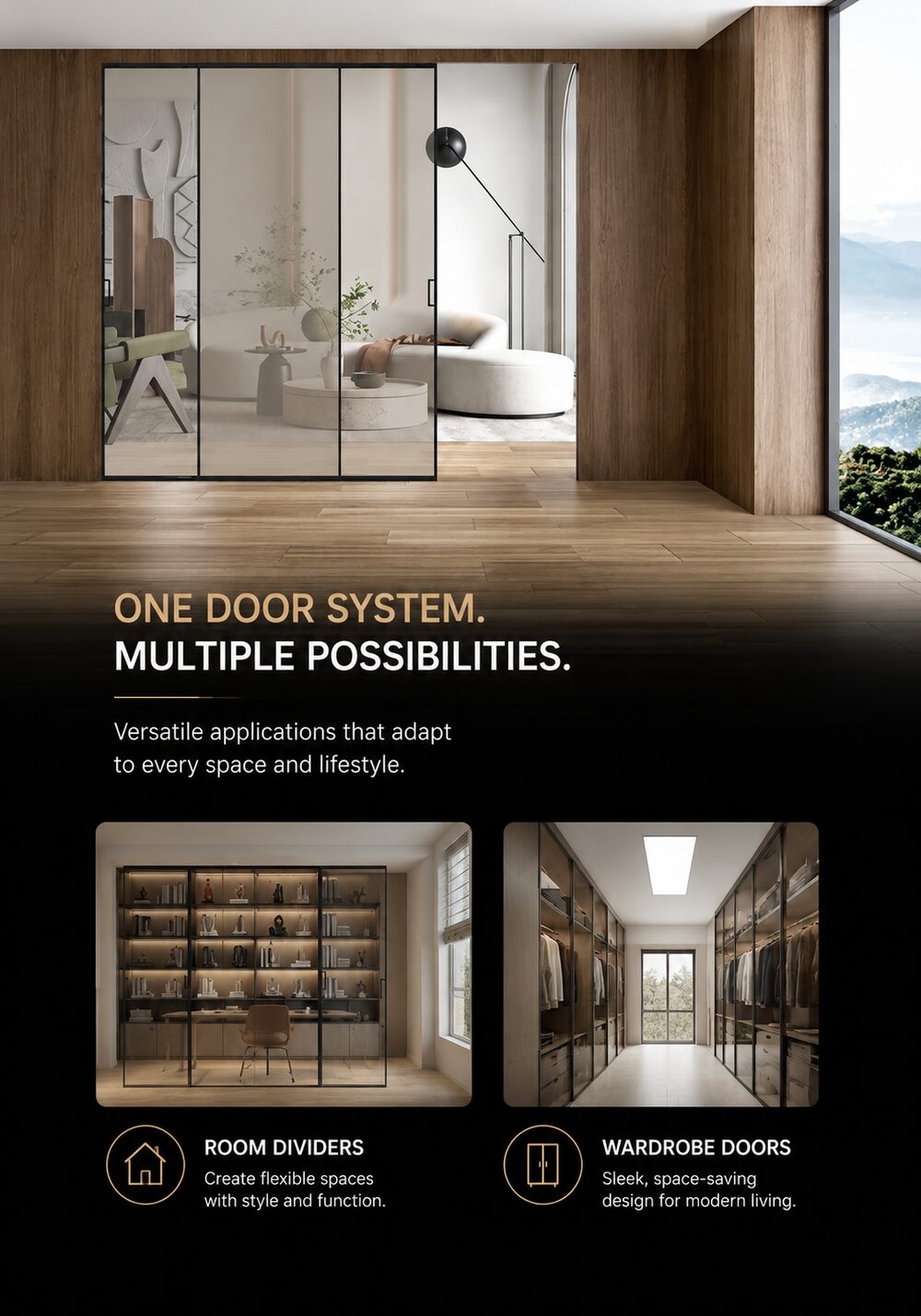 Octave — Interior sliding system — 8 configurations