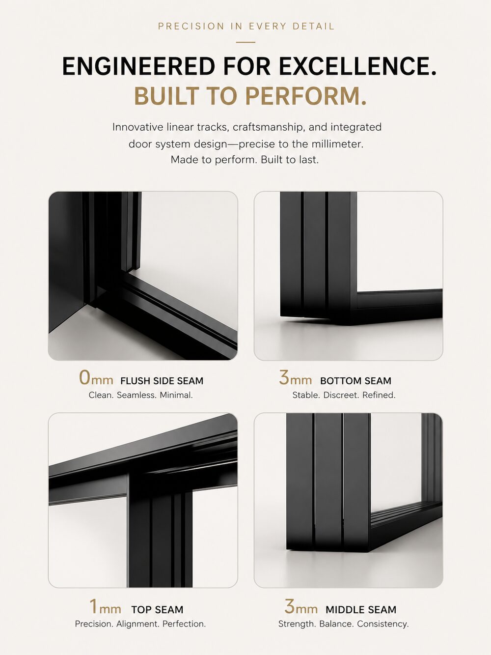 Octave — Interior sliding system — 8 configurations