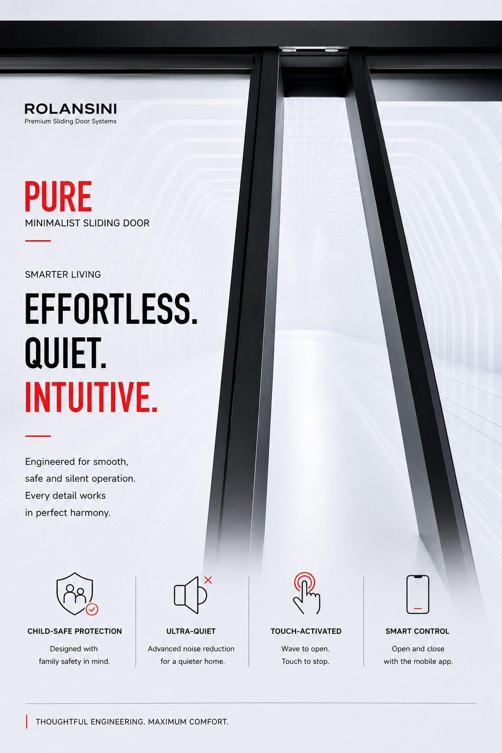 Pure — Minimalist slim-frame slider