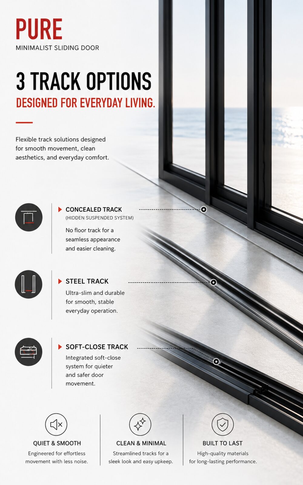 Pure — Minimalist slim-frame slider