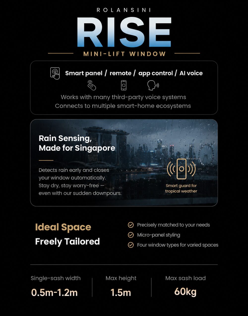 Rise — Mini lift window