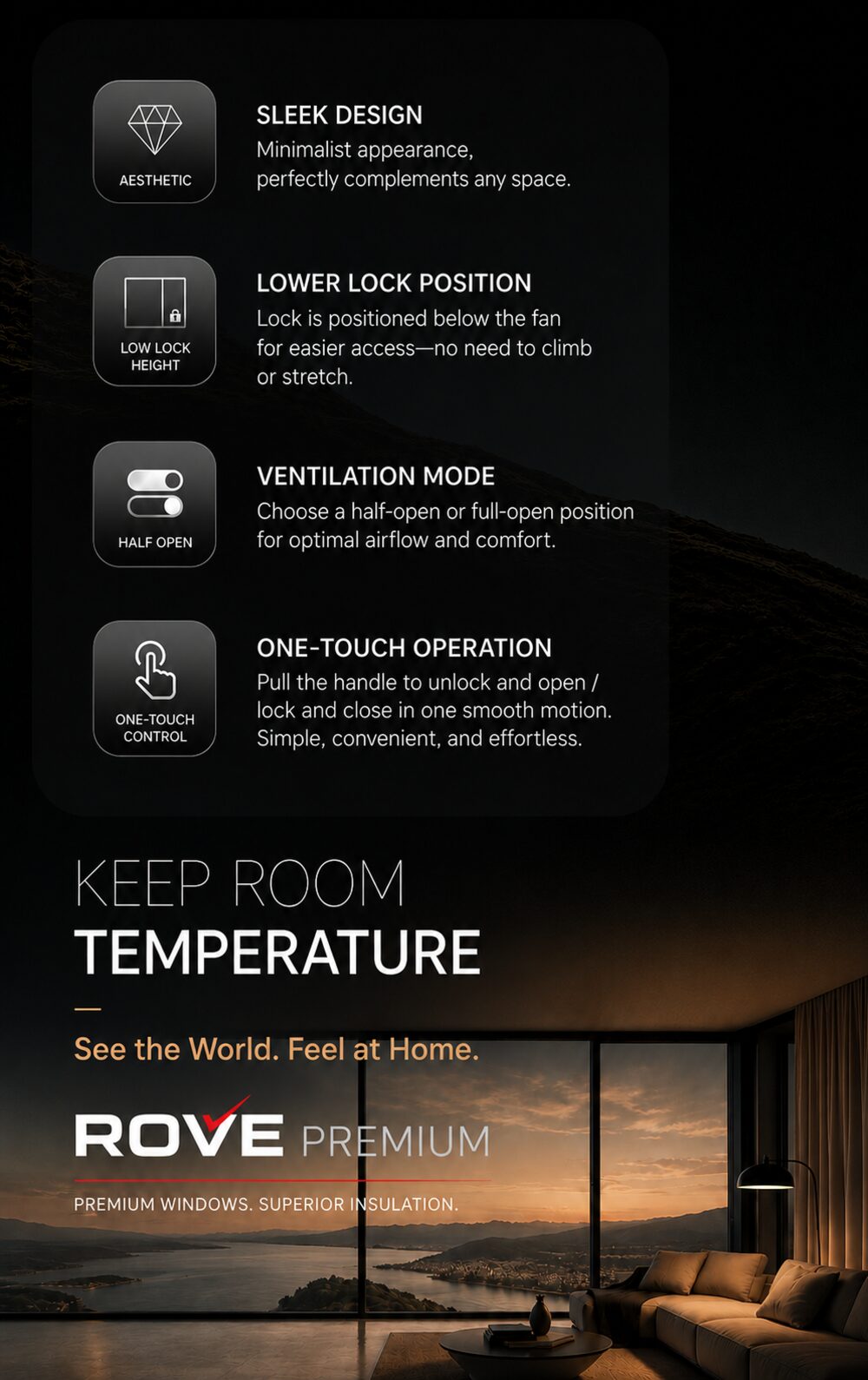 Rove — Kitchen window — certified