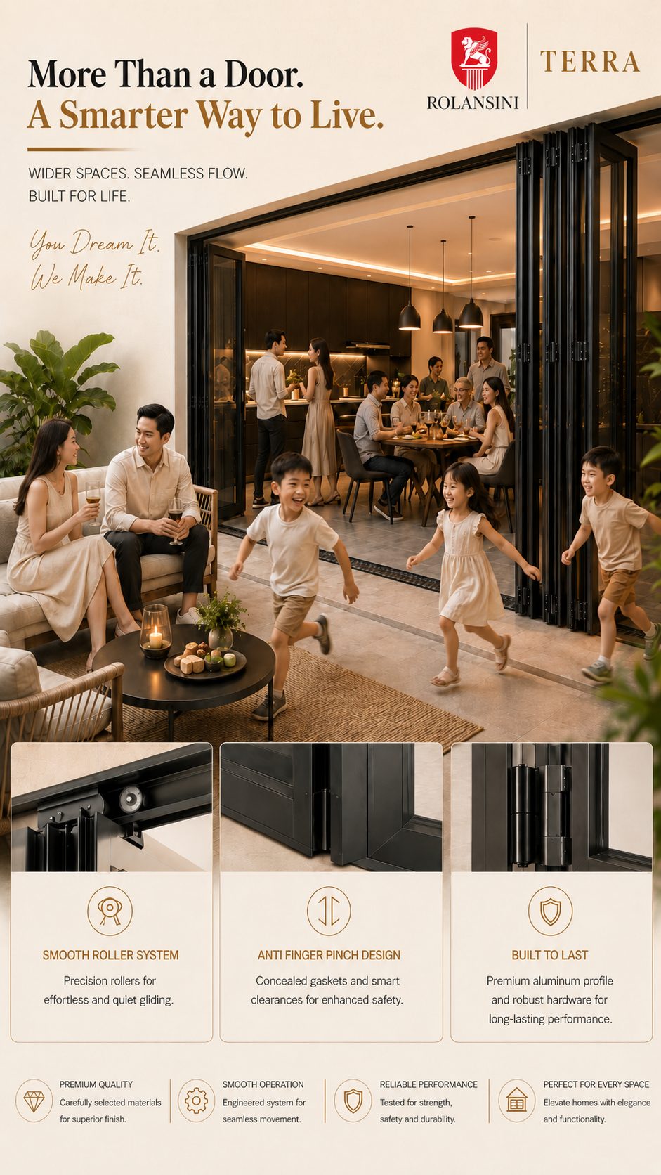 Terra — exterior bi-fold door