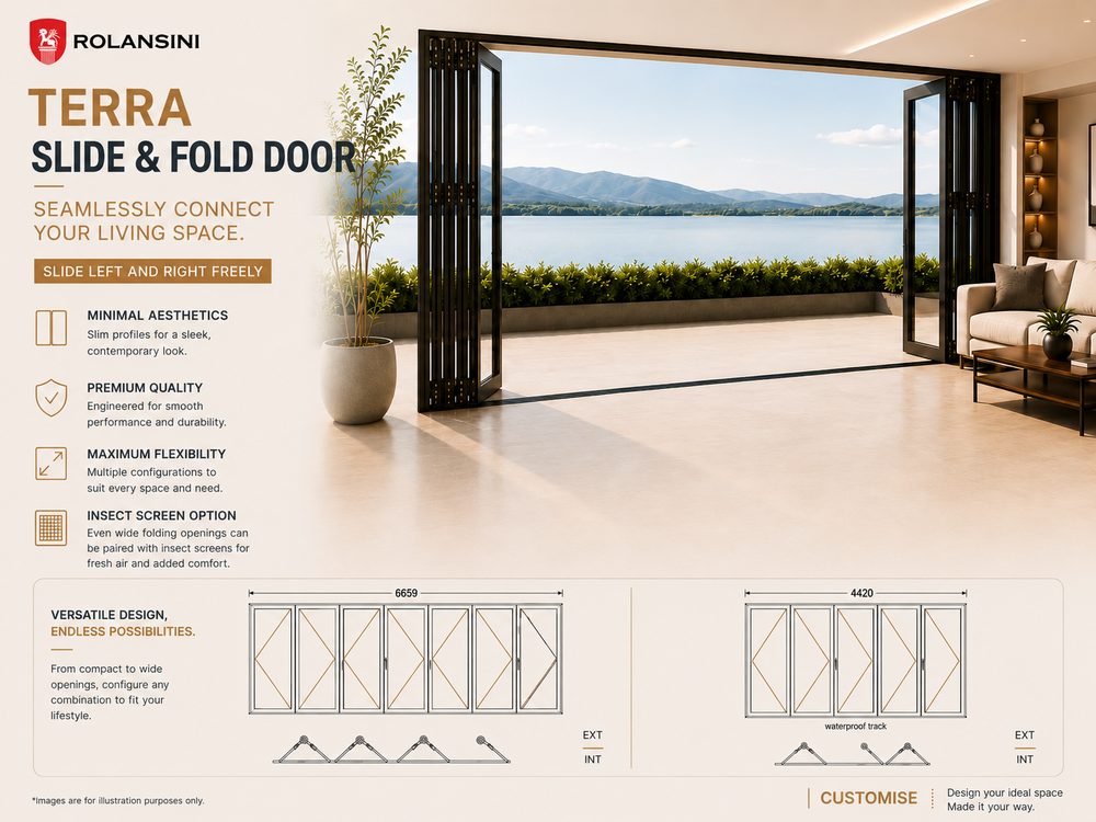 Terra — exterior bi-fold door