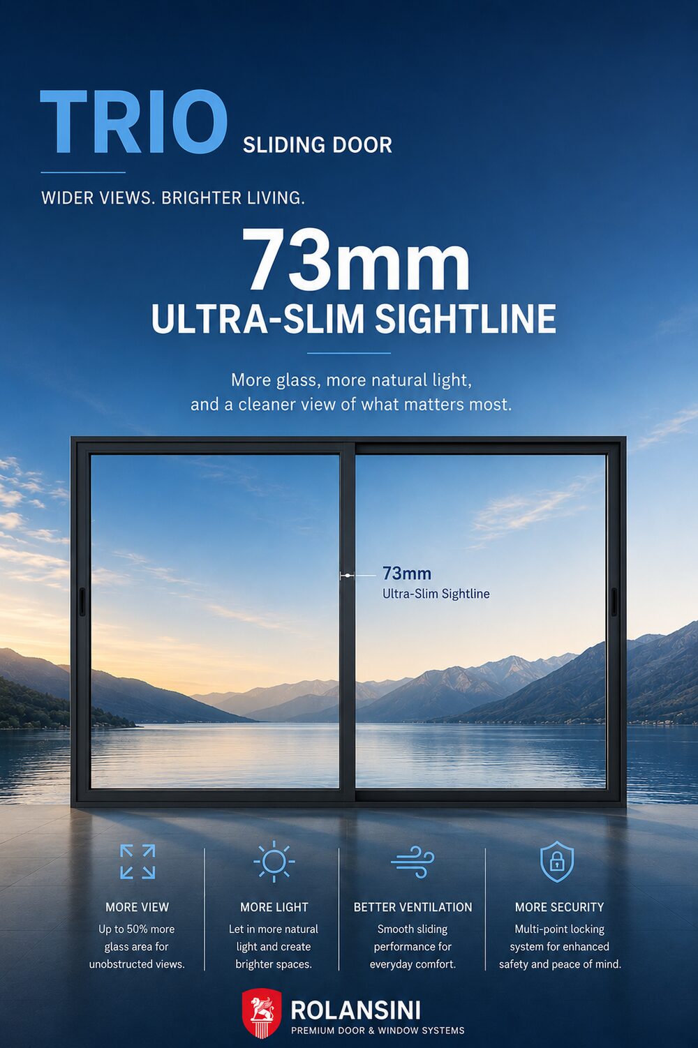Trio — 3-track outdoor slider