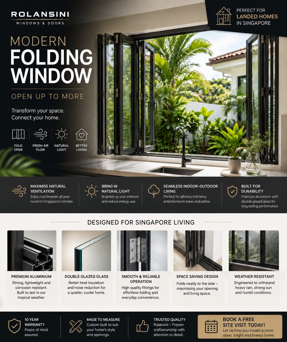 Vela — bi-fold servery window