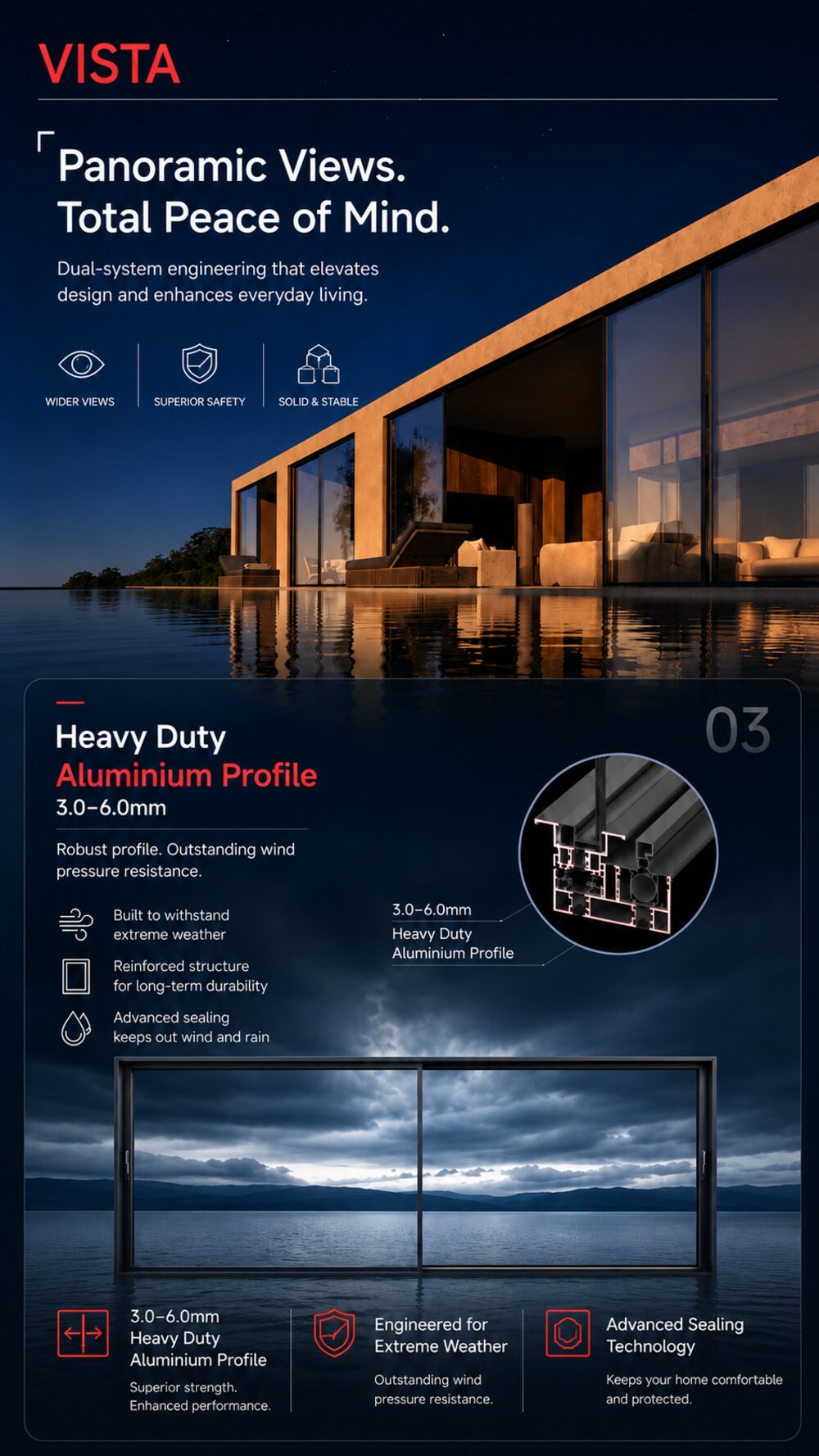 Vista — Full-view 4-panel slider